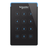 Czytnik z klawiaturą Mifare, DESFire, Prox, NFC, Bluetooth, naścienny, czarny