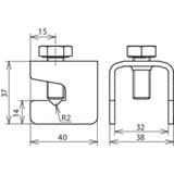 Zacisk łączący 6-10/30 (+), 30/30 mm (+/II), St/tZn