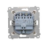 Simon 54 Przycisk potrójny 10A 250V szybkozłączka kremowy DP31.01/41 KONTAKT