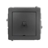 DECO Mechanizm łącznika krzyżowego w stylu amerykańskim (jeden klawisz, bez piktogramu) grafitowy