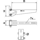 AWV/21, WSPORNIK ŚCIENNY 210 FT
