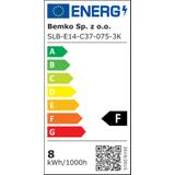 ŹRÓDŁO LED SAMSUNG INSIDE 230V E14 C37 7,5W 720LM 3000K 180ST