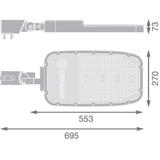 Oprawa SL AREA SPD XL V 150W 727 RV35ST GY