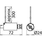 Ogranicznik przepięć do ochrony kamer, gniazdo/wtyk BNC