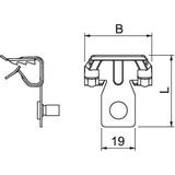 BCVTB 2-4 M6, Klamra nośna