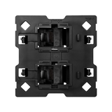 Simon 100 Adapter na 2 złącza RJ45 kompatybilny z formatem Keystone i Systimax (mechanizm bez ramki montażowej) 10000002-039 KONTAKT
