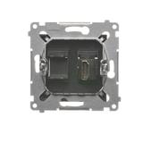 Simon 54 Gniazdo HDMI antracyt