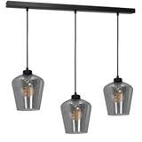 Milagro lampa wisząca Santiago Smoked 3xE27 czarna MLP6609