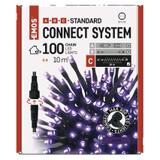 Lampki choinkowe łączone Standard 100 LED 10m fioletowy IP44 timer D1AF01 EMOS