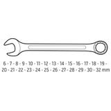 Klucze płasko-oczkowe 6-32 mm, zestaw 26 szt.