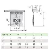 picoMAX płytka uchwytowa raster 7,5mm 6-bieg.