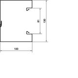 tehalit.BRS Podstawa 100x130mm stal biały