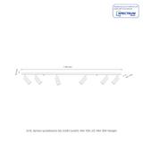 Lampa sufitowa MADARA MINI BAZA 6xGU10 biała  SLIP003026 Spectrum Led