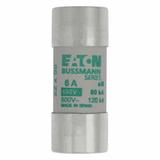 CYLINDRICAL FUSE 22 x 58 6A AM 690V AC Wkładka cylindryczna 22 x 58mm 6A AM 690V AC C22M6 EATON