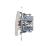Simon 54 Łącznik schodowy 10A 250V szybkozłączka biały DW6.01/11 KONTAKT