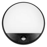 AGAT LED 10W oprawa ogrodowa z czujnikiem ruchu 140st 800lm IP54 4000K czarna AD-OP-6111BLPMR4 ORNO