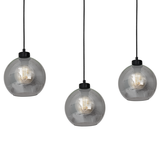 Milagro lampa wisząca Sofia Smoked 3xE27 czarna MLP65800