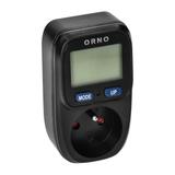 Watomierz kalkulator energii z wyświetlaczem LCD czarny ORNO