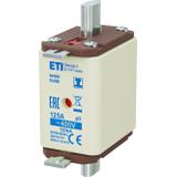 Wkładka topikowa NH zwłoczna KOMBI Zaczepy izolowane NH00 I gG 125A 400V 004192115 ETI