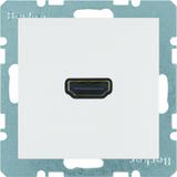 BERKER S.1/B.3/B.7 Gniazdo HDMI z przyłączem 90st biały 3315431909 HAGER