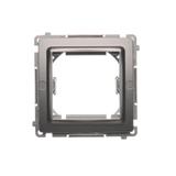 Simon Basic Adapter (przejściówka) na osprzęt standardu 45 × 45 mm. Montaż do puszki na łapki i wkręty stal inox BMA45M/21 KONTAKT