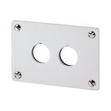 M22-E2 Płyta czołowa do montażu podtynkowego - 2 otwory 22mm 216543 EATON