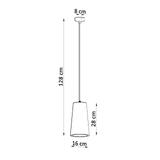 Sollux Lampa wisząca ceramiczna GULCAN SL.0849
