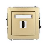 DECO Mechanizm gniazda pojedynczego HDMI 2.0 złoty