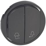 CELIANE - Klawisz podwójny z symbolem lampka/kinkiet grafitowy, Legrand