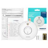 Bateryjny czujnik dymu, 2xAA, żywotność sensora 10 lat, Tuya Smart Wi-Fi