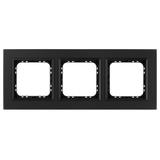 SONATA Ramka potrójna - kolor czarne szkło szron