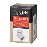 Oprawa ścienno-sufitowa MALTA SP 1 GU10 max. 12W IP20 czarna AD-OP-6479BGU10 ORNO