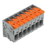 Złączka do płytek drukowanych dźwignia 6mm2 RM 7,5mm 7-bieg szara /35szt./ 2606-1107/020-000 WAGO