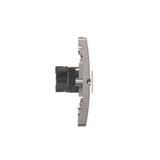 Simon Basic Gniazdo komputerowe RJ45 podwójne kategoria 5e . Montaż gniazda na wkręty do puszki stal inox BMF52.02/21 KONTAKT
