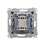 Simon 55 Przycisk zwierny pojedynczy rozwierny bez piktogramu szybkozłączka Grafitowy mat