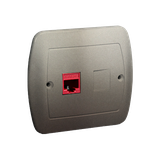 Simon Akord Gniazdo komputerowe RJ45 pojedyncze kategoria 5e. Montaż do puszki na wkręty satynowy