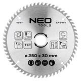 Tarcza do pilarki, widiowa, 250 x 30 mm, 100 zębów, do aluminium