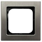 SONATA Ramka pojedyncza - kolor stal inox