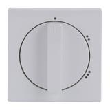 CARAT/FUTURE  Pokrywa z pokrętłem i nadrukiem biały studyjny