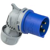 WTYCZKA PRZENOŚNA KĄTOWA 16A 230V 2P+Z TURBO TWIST IP44