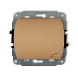 TREND Mechanizm łącznika schodowego podświetlanego złoty metalik