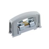 Zacisk prądowy 2x35, szary z pokrywą