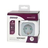 Przedłużacz 4x2P+Z (Schuko) ładowarka USB A+C Quick charge 1,4m H05VV-F 3x1,5mm2 szary OR-AE-13247(G