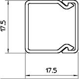 KANAŁ WDK 20X20 BRĄZOWY