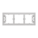 Simon 55 Puszka natynkowa 3-krotna do ramek LINE/DUO Wyokość: 40mm Aluminium mat
