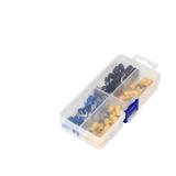 Zestaw końcówek kablowych widełkowe 95szt w zestawie: 30x2,5mm2,M4; 30x2,5mm2,M6; 20x6mm2,M4; 15x6 O