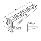 WWKS100 Wysięgnik wzmocniony