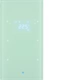 BERKER KNX TS Sensor dotykowy podwójny z regulatorem temperatury szkło białe 75642030 HAGER
