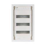 KLV-36UPS-F Rozdzielnica modułowa podtynkowa płaska 3x12 kl.II IP30 zawiera listwy N/PE 178818 EATON