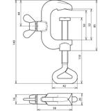 Zacisk uziemiający do rur 5-45 mm, wariant A, 6-16 mm2, TG/tZn